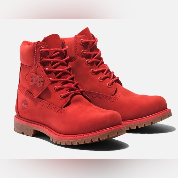 Women's Timberland 50th Anniversary Edition 6-Inch Waterproof Boot Sz 8.5 - Picture 1 of 11